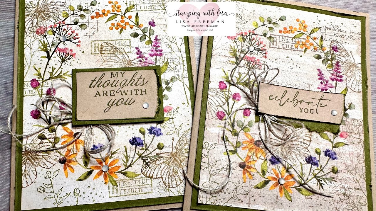 Vintage Dainty Flowers DSP Collage Cards!