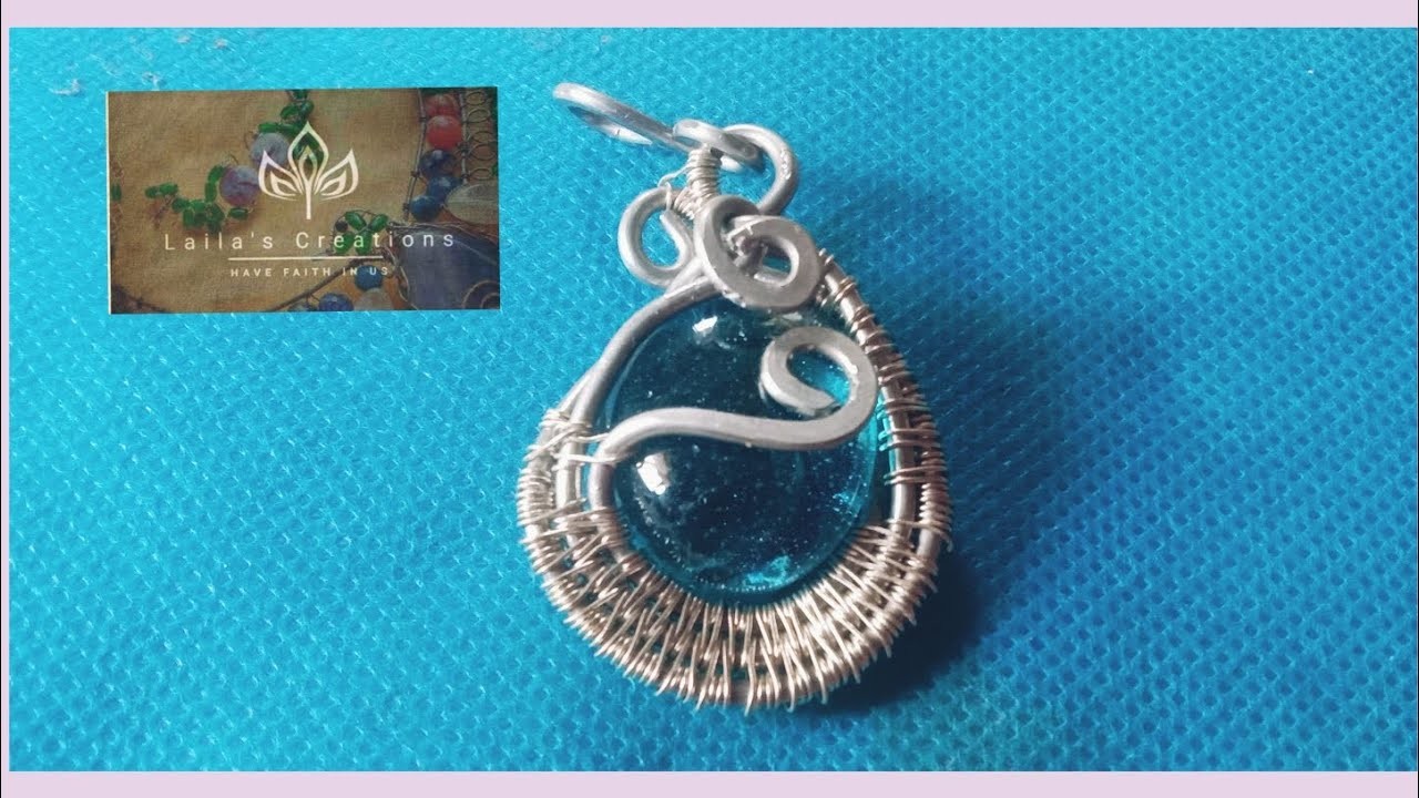 Wire wrapped pendent making. #wirejewelry #handmadejewelry #making