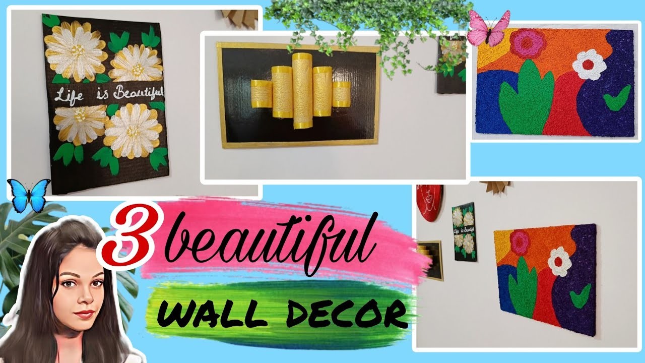 3 Beautiful Wall Hanging Crafts Ideas | Wall Decor DIY | DIY Home Decor