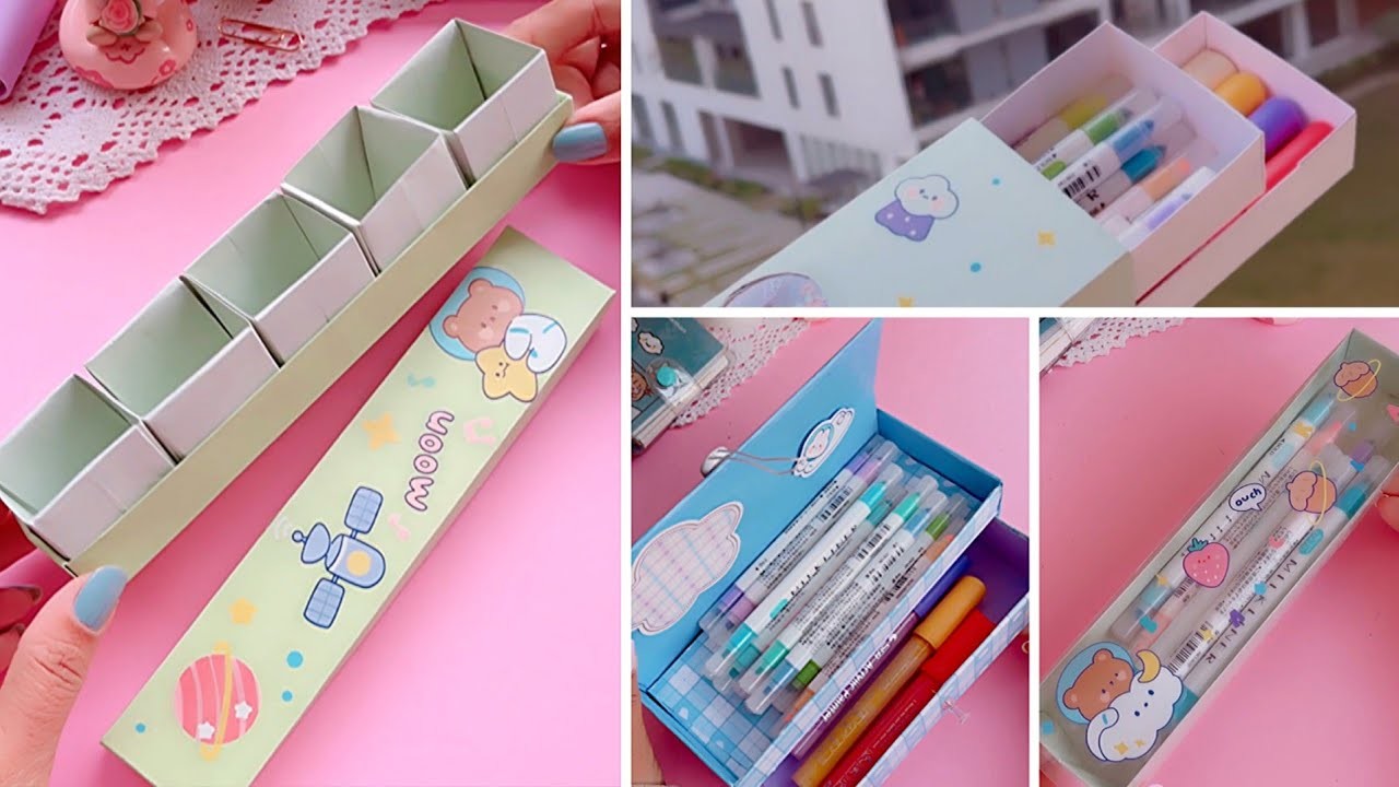 3 Easy Pencil Case & Storage Box | Paper Crafts Idea | How to make Pencil Case #diy