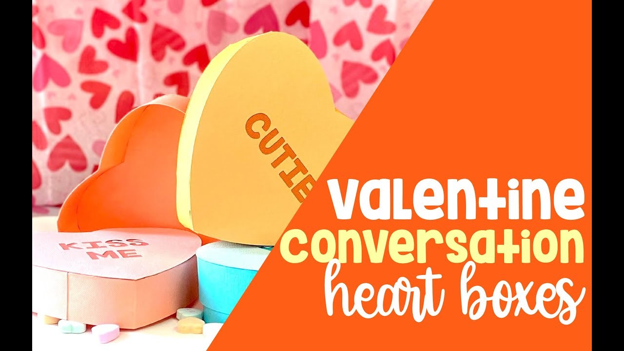A DIY Conversation Heart Box for Valentine's Day Gifts Tutorial