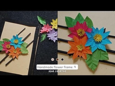 Beautiful Paper Flower Wall Hanging Frame || Paper Craft For Home Decoration || DIY Easy Craft ||