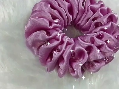 Cute Scrunchie With Hand Sewn | New Design | DIY Scrunchie #handsewing #scrunchie #craft