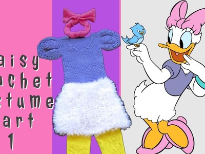DIY Crochet Costume.Cosplay Daisy Duck - For Women & kids (Part-1) | E7dition Handmade Designs