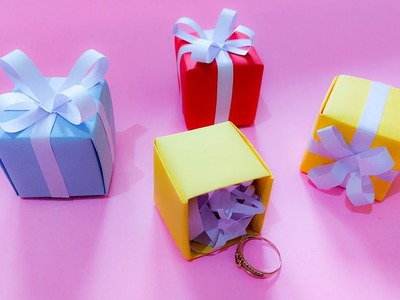 DIY GIFT BOX | HOW TO MAKE GIFT BOX | PAPER GIFT BOX MAKING