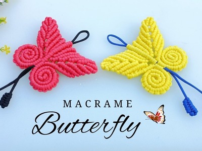 DIY Handmade Macrame Butterfly | Mini Macrame Butterfly Wall Hanging Home Decor