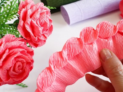 DIY ???? How to Make Paper Roses ???? Crepe paper decorating ideas.