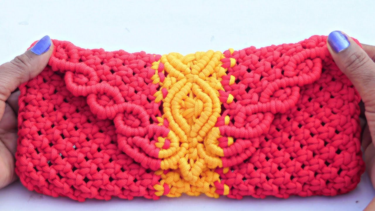 DIY-Macrame Bag | How To Make A Macrame Clutch Purse | Step by Step