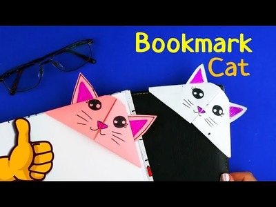 DIY Origami cat Bookmarks - Diy Origami Paper Bookmark | DIY paper cat Bookmark  - Paper craft idea