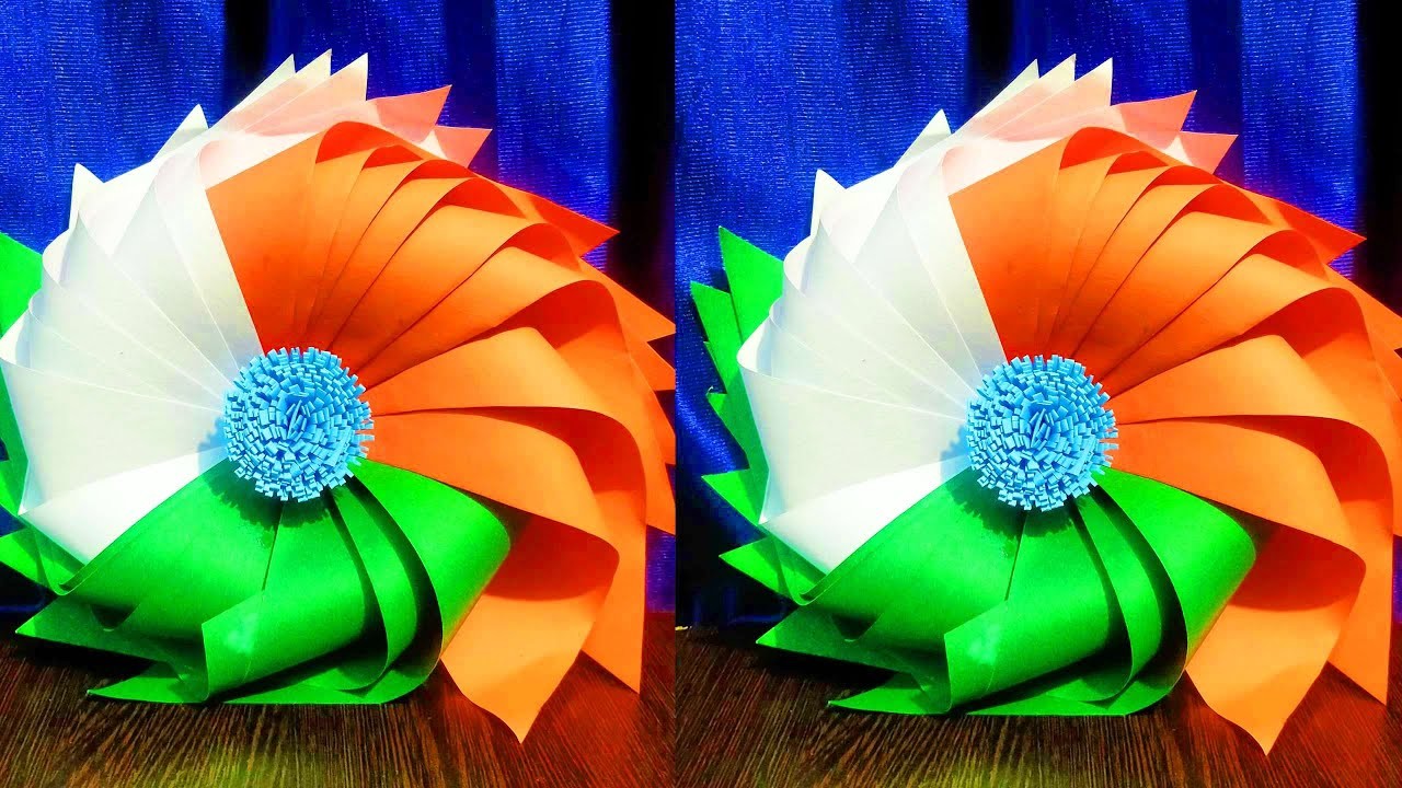 DIY - Paper Craft For Republic Day. Craft Idea For Republic Day ...