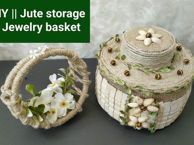 DIY || Simple Jute storage Craft || Jute Jewelry container #myeasycrafts
