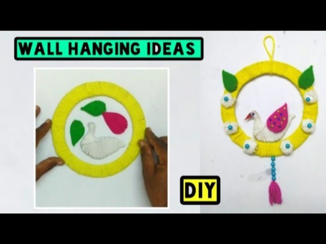 DIY Wall decor ||Wollen thread wall hanging ||Easy wall decor