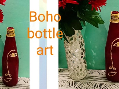 DIY weast glass Bottle decoration l Boho bottle Decor l DIY craft ideas l RD craft xyz