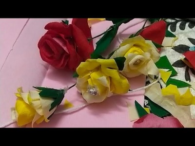 Easy asaan rose flower bnana#art#artideas#artwork#neema#neemacorner#craft#flower#handmade