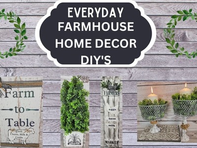 EVERYDAY FARMHOUSE HOME DECOR DIY'S.MERRYMADE HTV