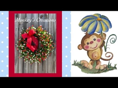 How to Make a Flower Embellished Greenery Wreath | DIY Spring Wreath | Spring Crafts | Live Replay