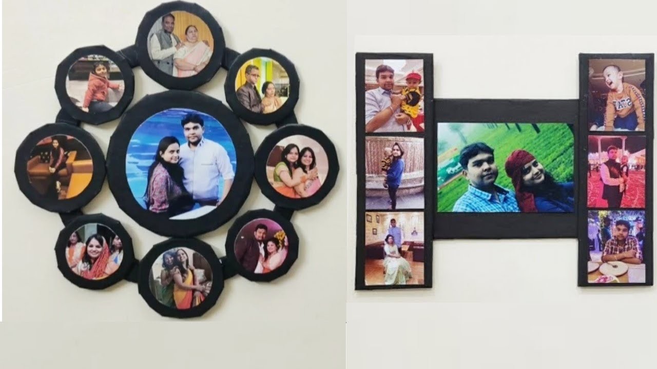 How To Make A Photo Frame With Waste Material At Home | DIY Cardboard Photo Frame Ideas