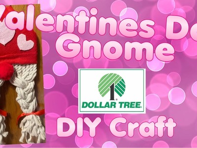 How to Make a Valentines Day Holiday Gnome - Budget Dollar Tree DIY Craft Macramé with Nautical Rope