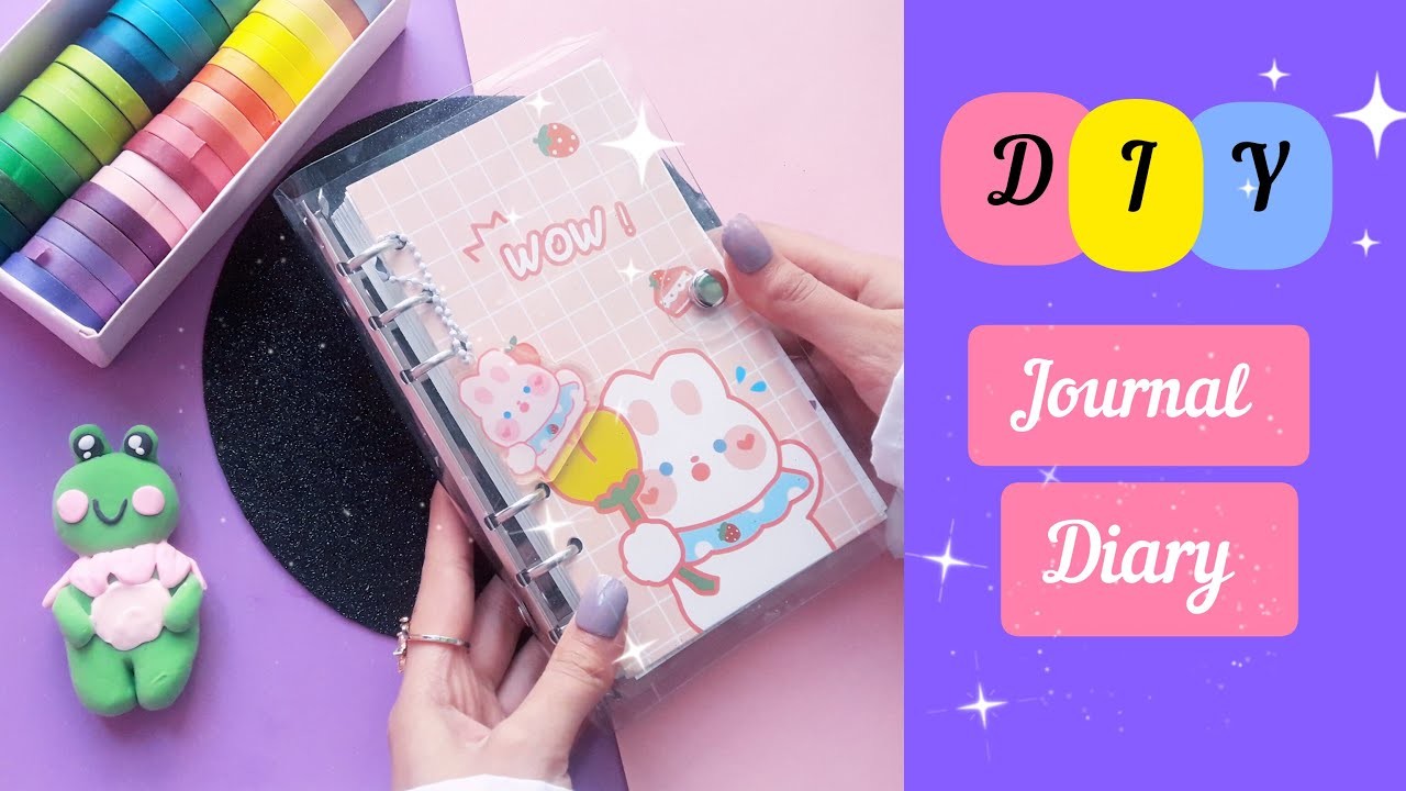 How to make journal diary at home.DIY journal diary. handmade journal diary. journal supplies