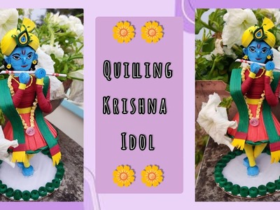 How To Make Krishna Idol ✨ || Quilling Krishna Idol || Diy Quilling Paper Craft