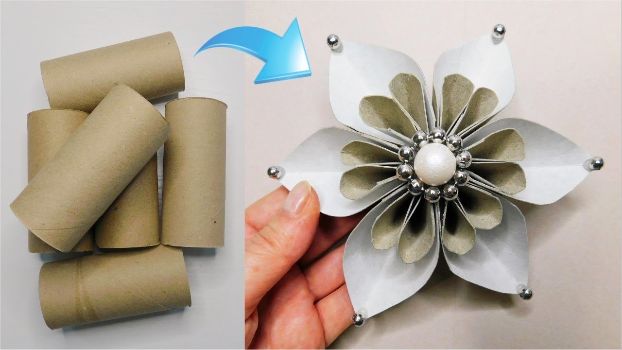 I Took Some Toilet Paper Rolls and Beads. Now Everyone Wants to Make These Easy Flowers!