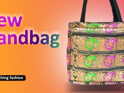 New hand bag \hnad bag made with beatiful  cloth \ new hand bag design