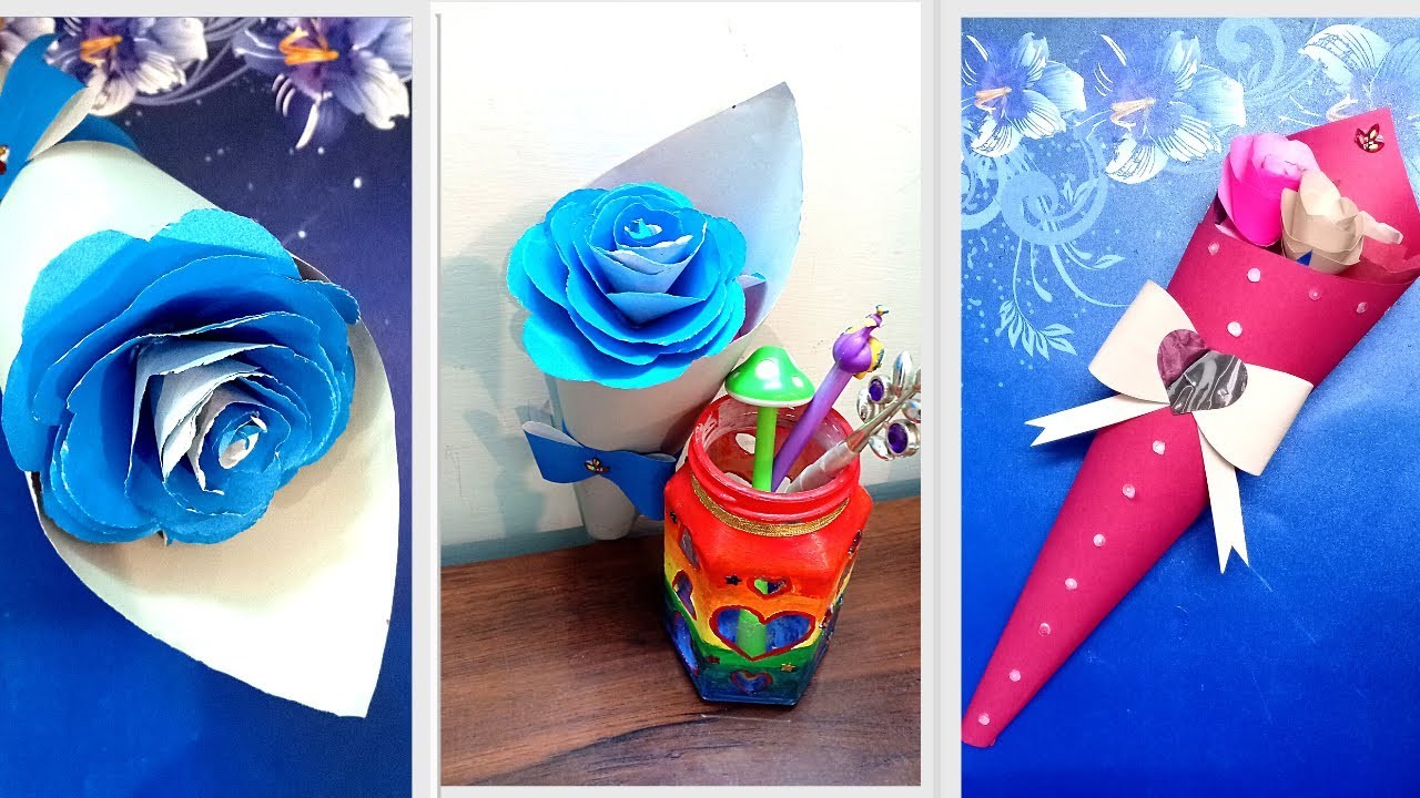 PAPER FLOWER BOUQUET | VALENTINE GIFT IDEAS | SPECIAL BIRTHDAY GIFT