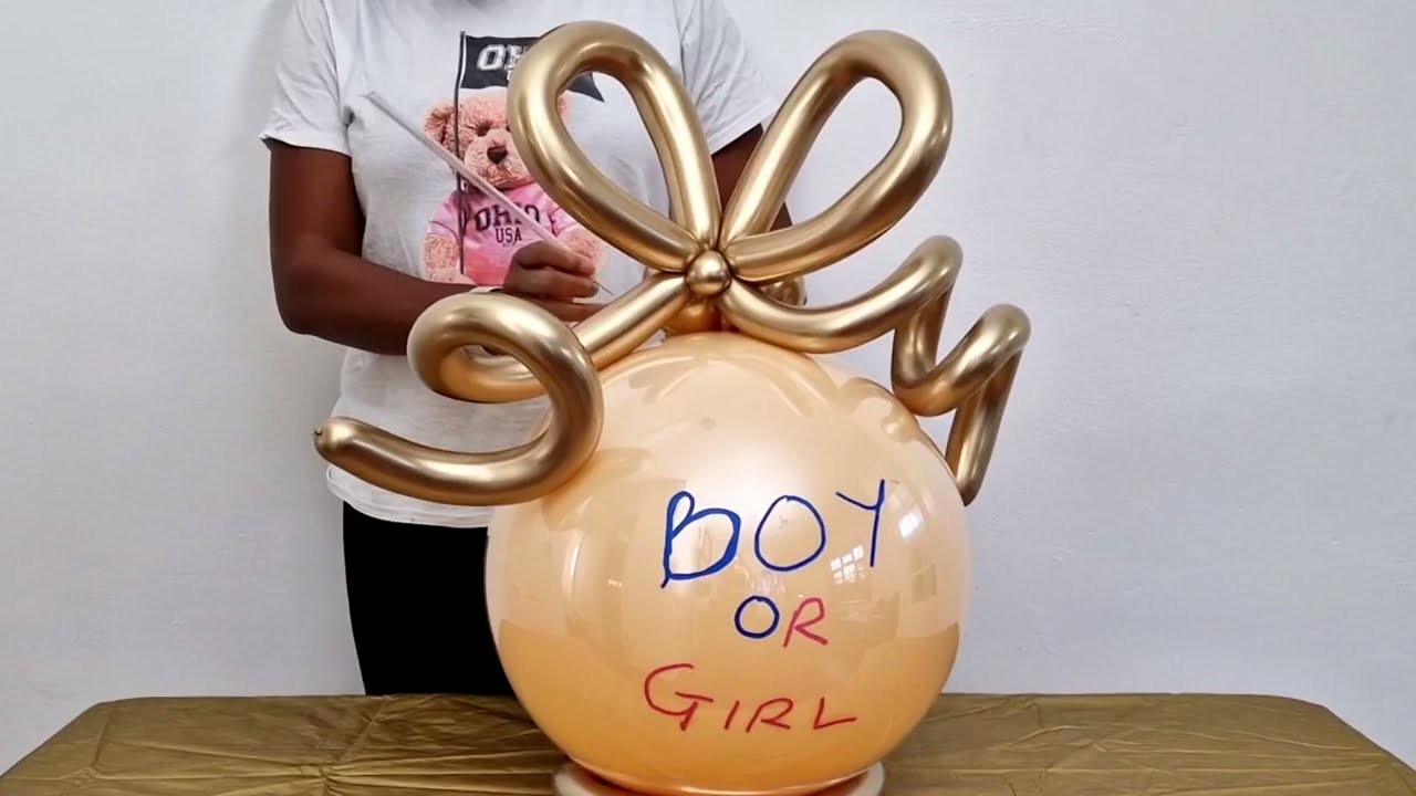 Pop It Balloon With Baby Clothes || Gift In A Balloon || DIY Gender Reveal Balloon