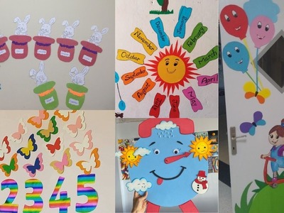 Preschool decoration ideas.Classroom decoration design.Wall hanging decoration.Easy decoration ideas