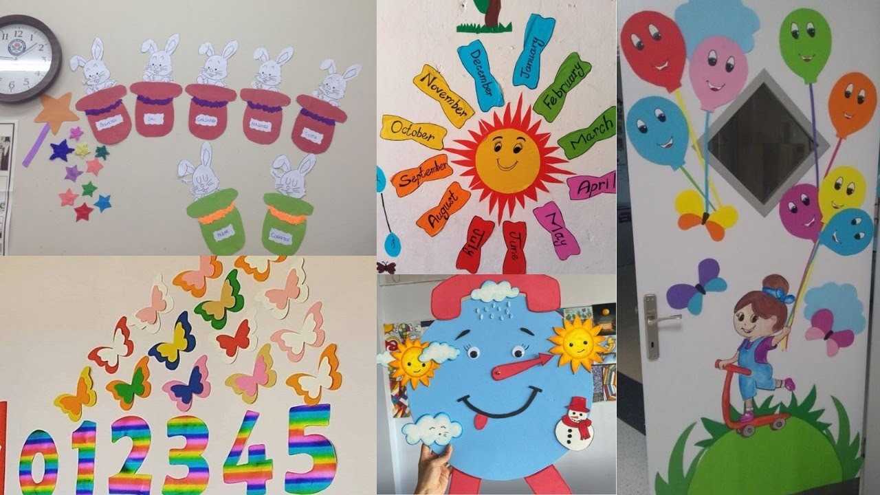 Preschool decoration ideas.Classroom decoration design.Wall hanging decoration.Easy decoration ideas