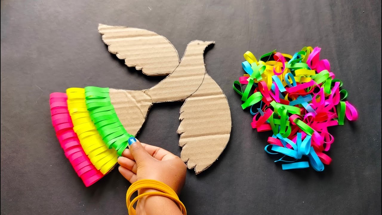 Simple Birds Wall Hanging Using Cardboard||Paper Craft for Home Decoration
