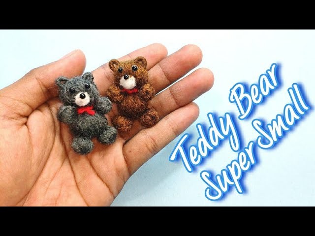 Teddy Bear Super Small - DIY Woolen.yarn Doll Tutorial Easy Making
