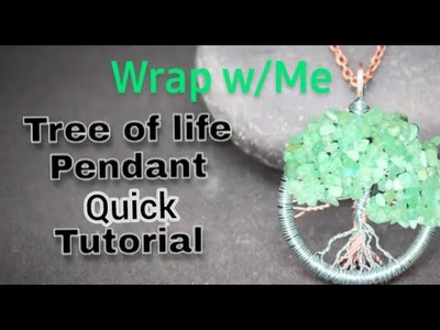 Tree of Life Jade Pendant Necklace Quick Tutorial