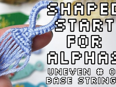 Triangle shaped start for alphas | uneven # of base strings | VLATKAKNOTS TUTORIALS