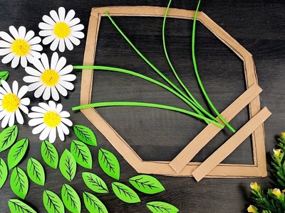 Unique wall hanging craft | Paper craft for home decor | Paper flower wall decor | Diy Room decor