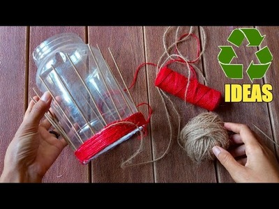USED GOODS RECYCLING IDEAS | PLASTIC JAR RECYCLING IDEAS | DIY PROJECT | DIY ACTIVITY #recyclingidea