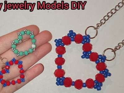 WOW SUPER IDEAS! LOOK  DIY. Beaded Necklace.  How to make Beaded Necklace how to make a simple DIY
