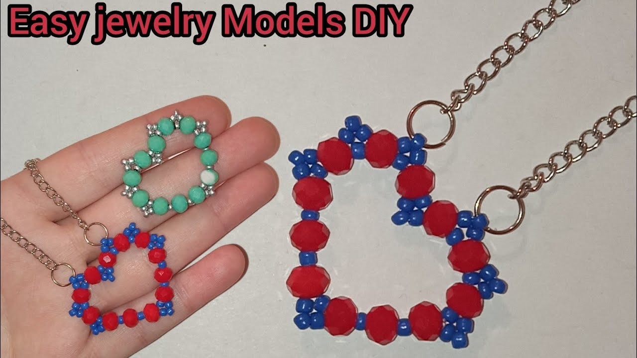 WOW SUPER IDEAS! LOOK  DIY. Beaded Necklace.  How to make Beaded Necklace how to make a simple DIY