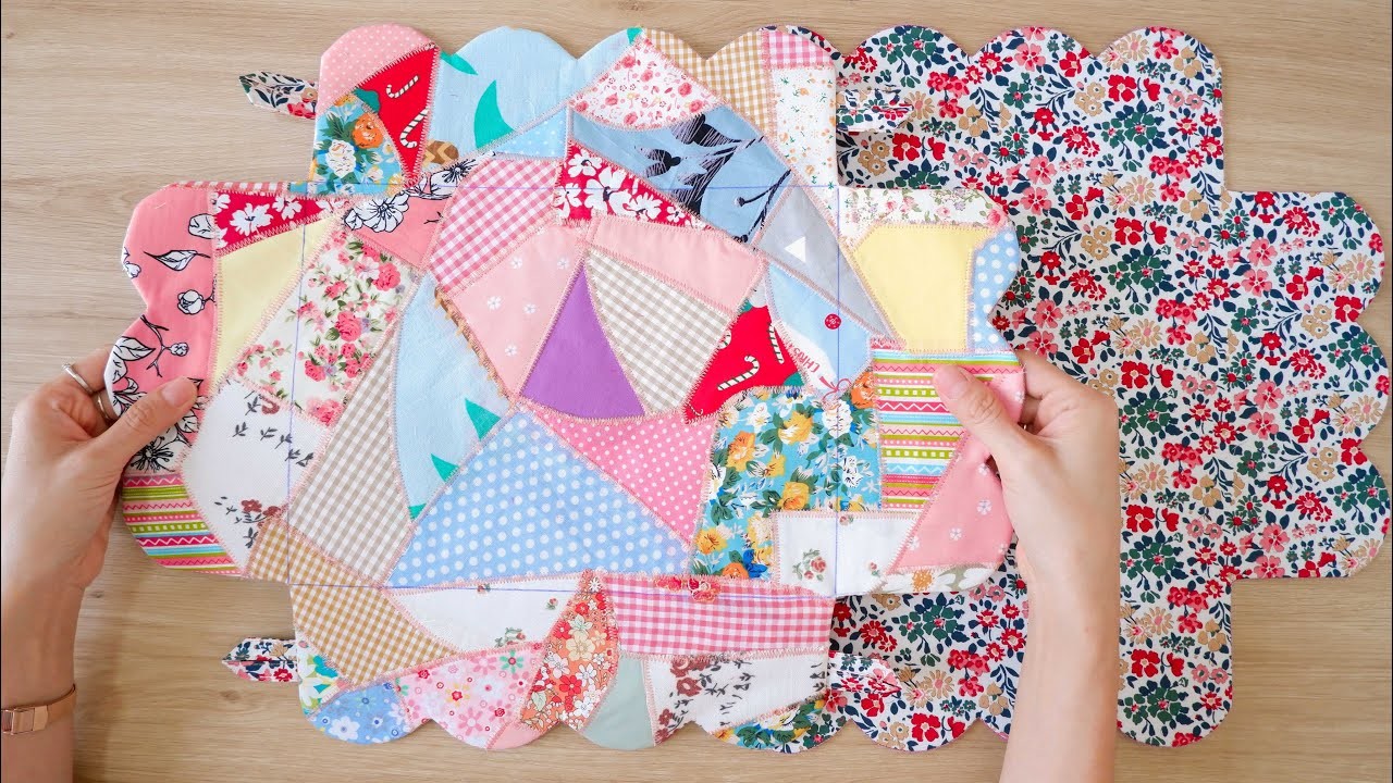 ????Wow, This Is Perfect Way To Make Scrap Fabric Into Beautiful Work
