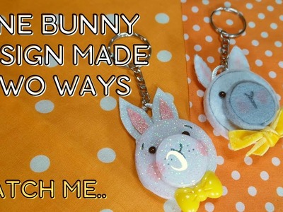 2 ways to make a simple bunny keyring. Great craft seller. (Beebeecraft discount code below)