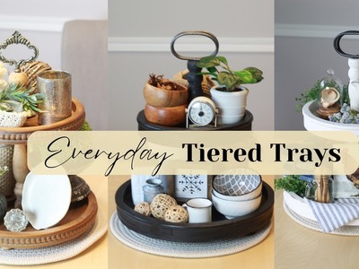5 EVERYDAY TIERED TRAYS FOR 2023 | AMAZON | THRIFTED | TARGET | DECORATE WITH ME