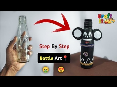 Bottle Art | Step By Step Making | Home Decor