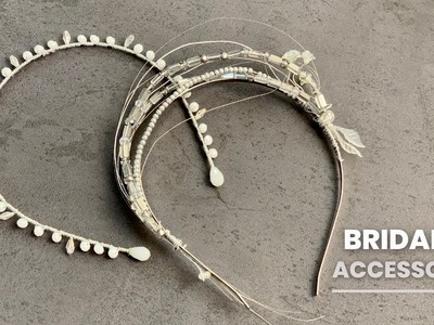 Bride Hair Jewelry. Crystal Bridal Tiara. How to make jewelry headband