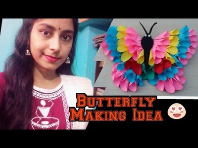 Butterfly Home Decoration Idea.Wall Decoration Idea.Paper Craft.Cardboard Craft.Paper Butterfly