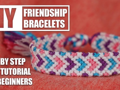Chevron Heart Arrow Outline Friendship Bracelets Step by Step Tutorial | Easy Tutorial for Beginner