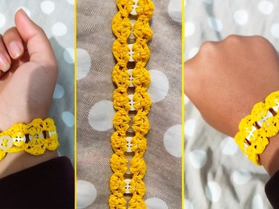 Crochet Handmade Buttons Bracelet | Handmade Crochet Band | Unique and easy tutorial