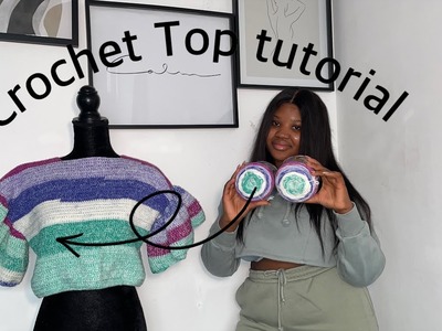 Crochet Top tutorial. flare sleeves: Mihankushea