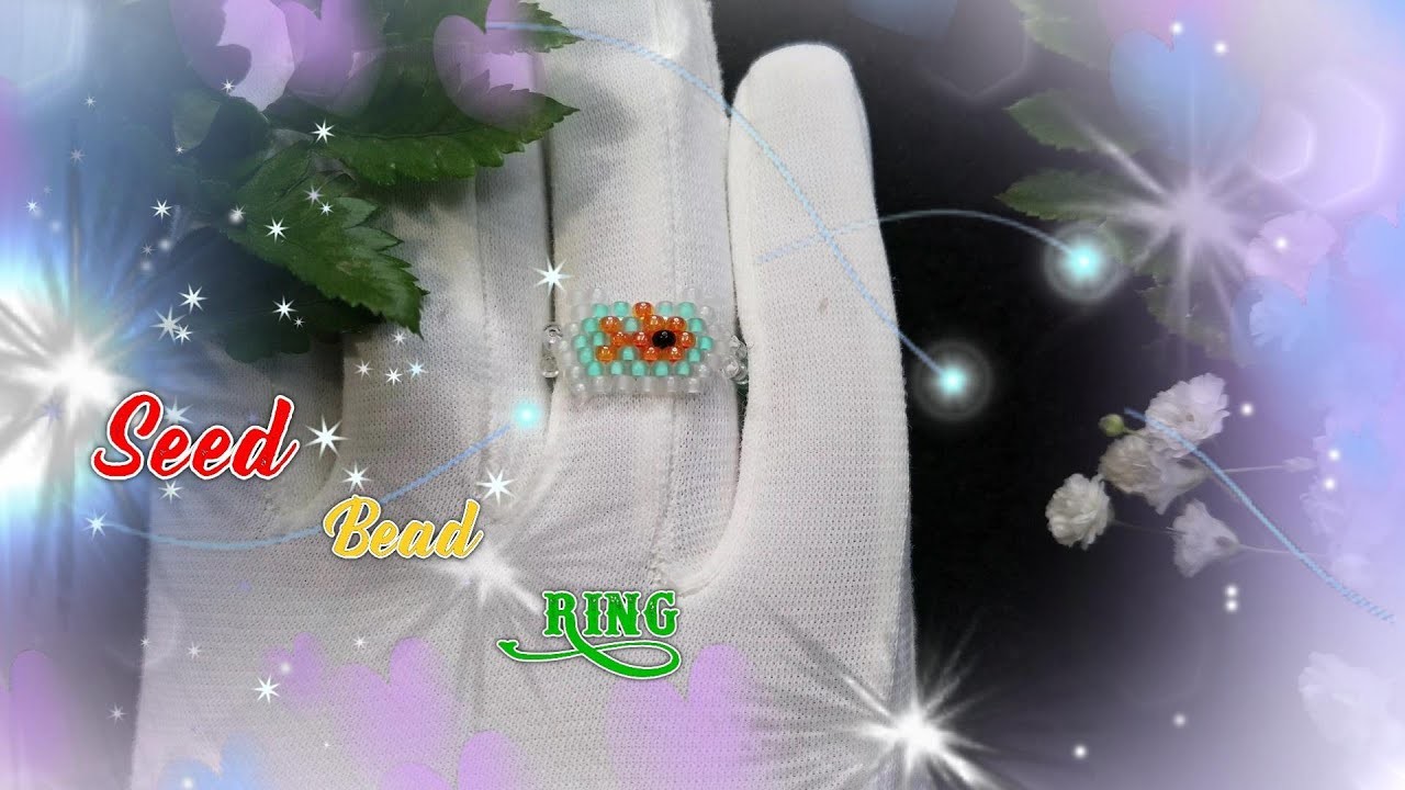 DIY Beaded Aquarium Ring - Brick Stitch