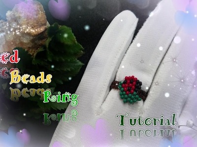 DIY Beaded Lady Bug Ring - Brick Stitch