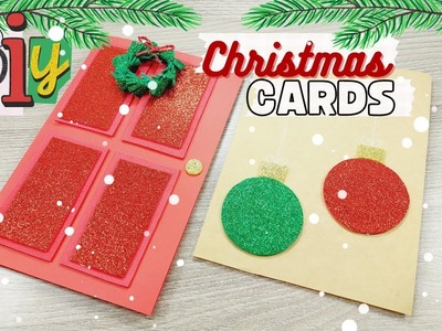 DIY Easy Christmas Cards!. Tarjetas de navidad fáciles de hacer! #christmas #asmr